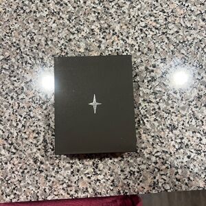 Ross-Simons Black Jewelry Box with Silver Star